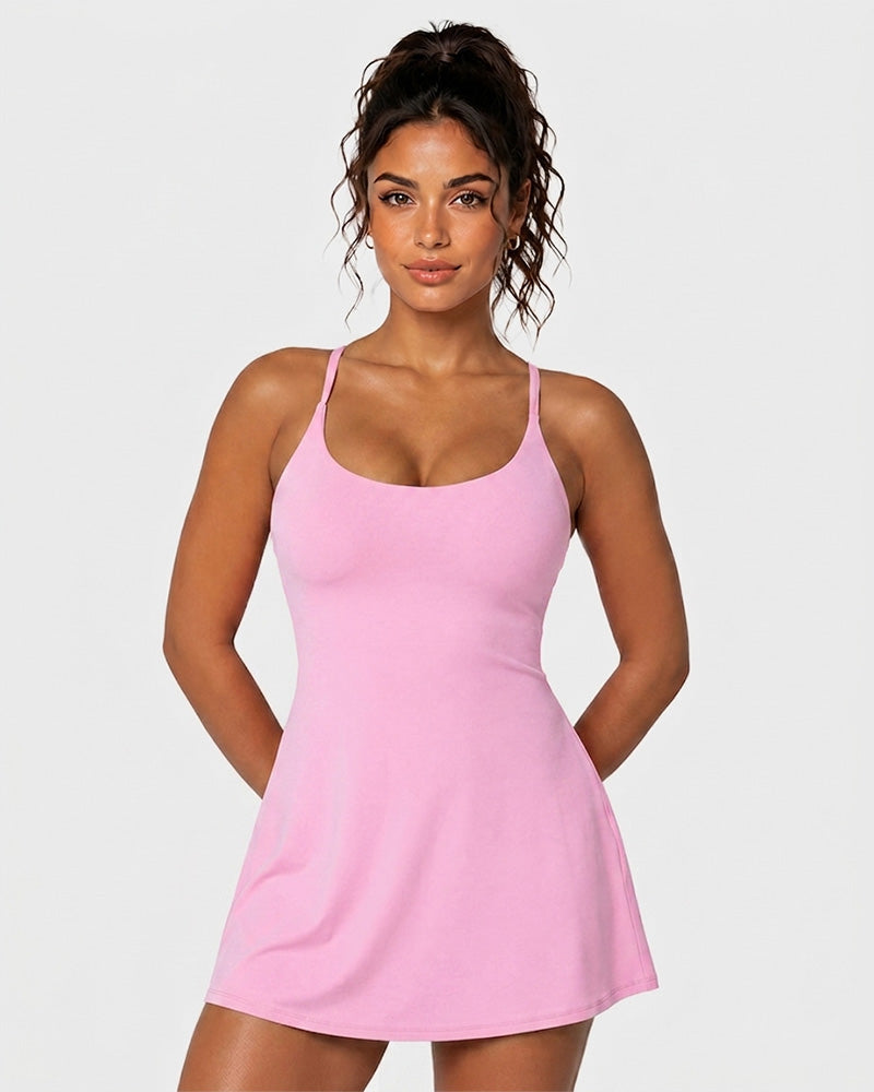 Plush Backless Active Dress-Easy Peezy
