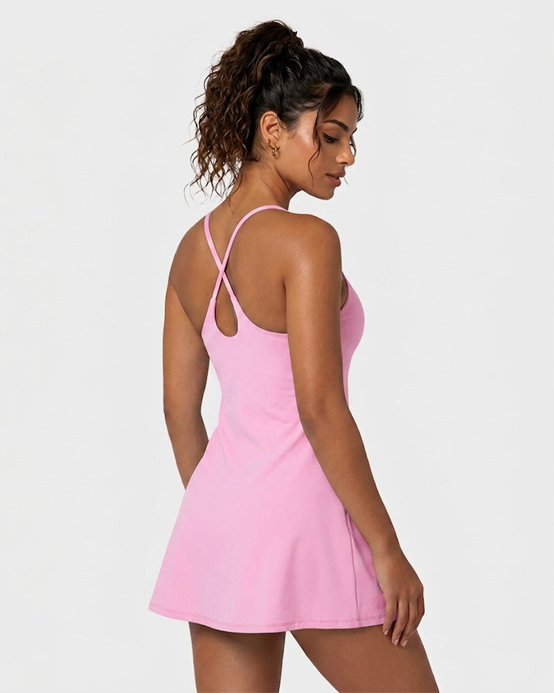Plush Backless Active Dress-Easy Peezy