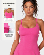 Plush Backless Active Dress-Easy Peezy