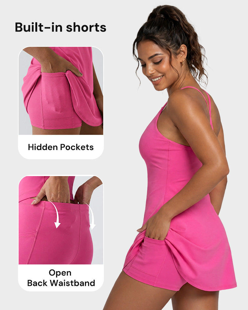 Plush Backless Active Dress-Easy Peezy