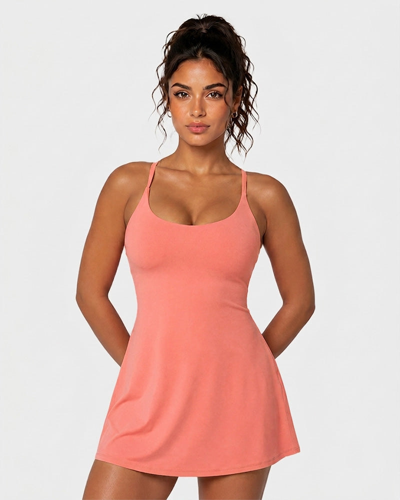 Plush Backless Active Dress-Easy Peezy