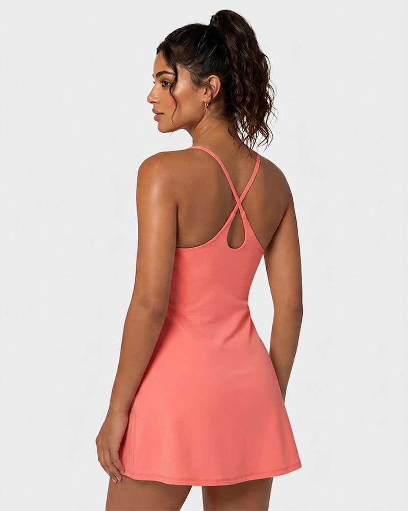 Plush Backless Active Dress-Easy Peezy
