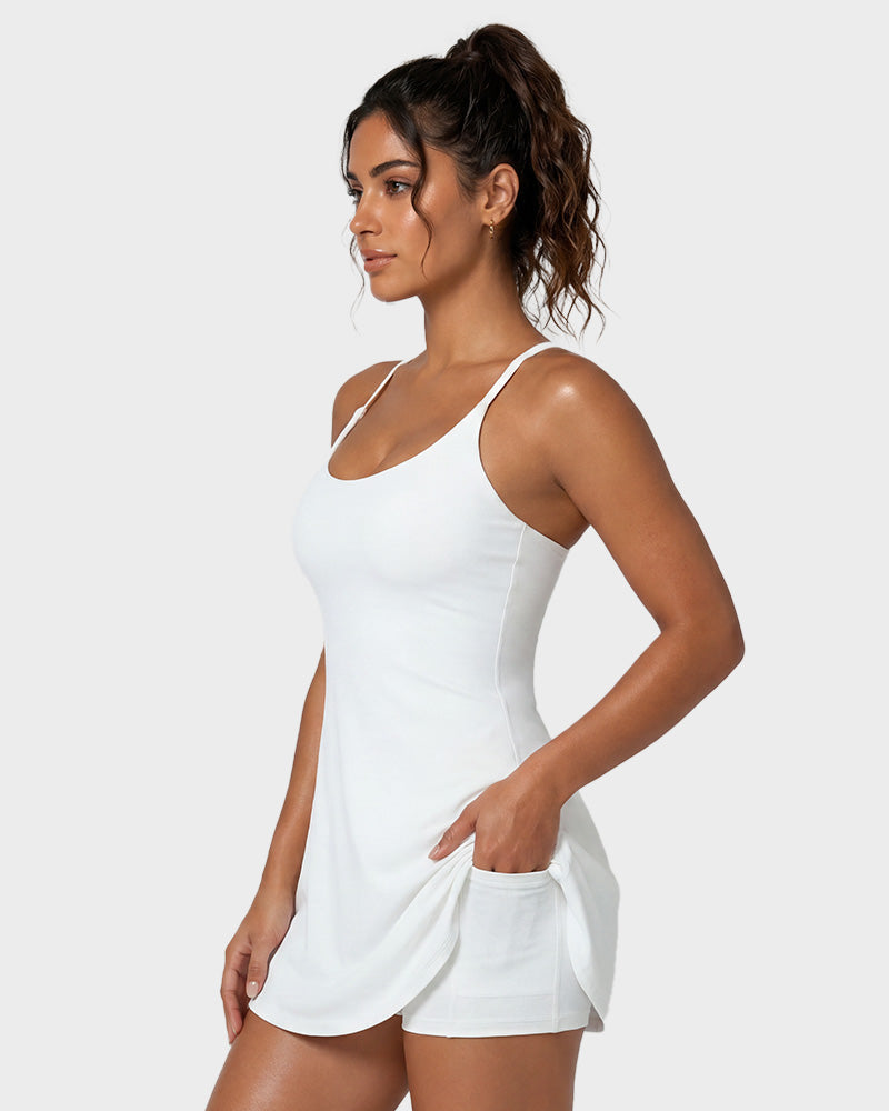 Plush Backless Active Dress-Easy Peezy