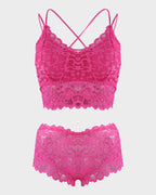4-Pack Romantic Lace Bralette & Panty Bundle