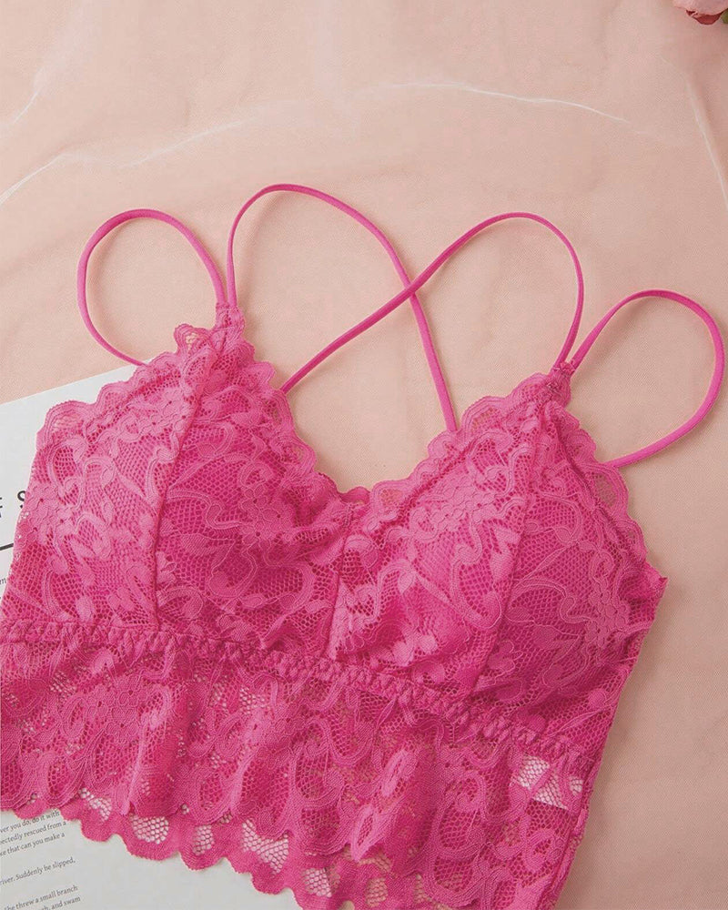 4-Pack Romantic Lace Bralette & Panty Bundle