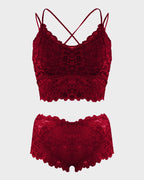 4-Pack Romantic Lace Bralette & Panty Bundle
