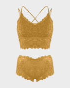 4-Pack Romantic Lace Bralette & Panty Bundle