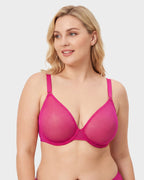 Breathable Mesh Demi Bra for Everyday Comfort