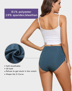 6-Pack Seamless High-Waist No-Show Comfort Panties