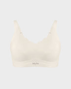 Seamless Comfort Smoothing Push Up Wireless Jelly Bra with Wavy V-Neck