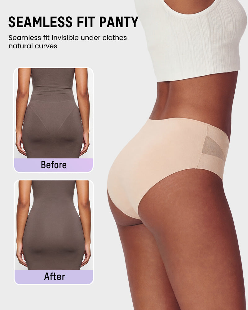 5-Pack Sexy Seamless Mesh Cutout Panties