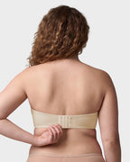 No-Slip Strapless Mesh Bra for Full Bust Support