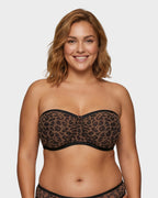 No-Slip Strapless Mesh Bra for Full Bust Support