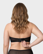 No-Slip Strapless Mesh Bra for Full Bust Support