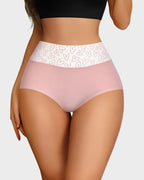 6-Pack Soft Cotton Heart Print High-Waist Panties
