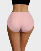 6-Pack Soft Cotton Heart Print High-Waist Panties