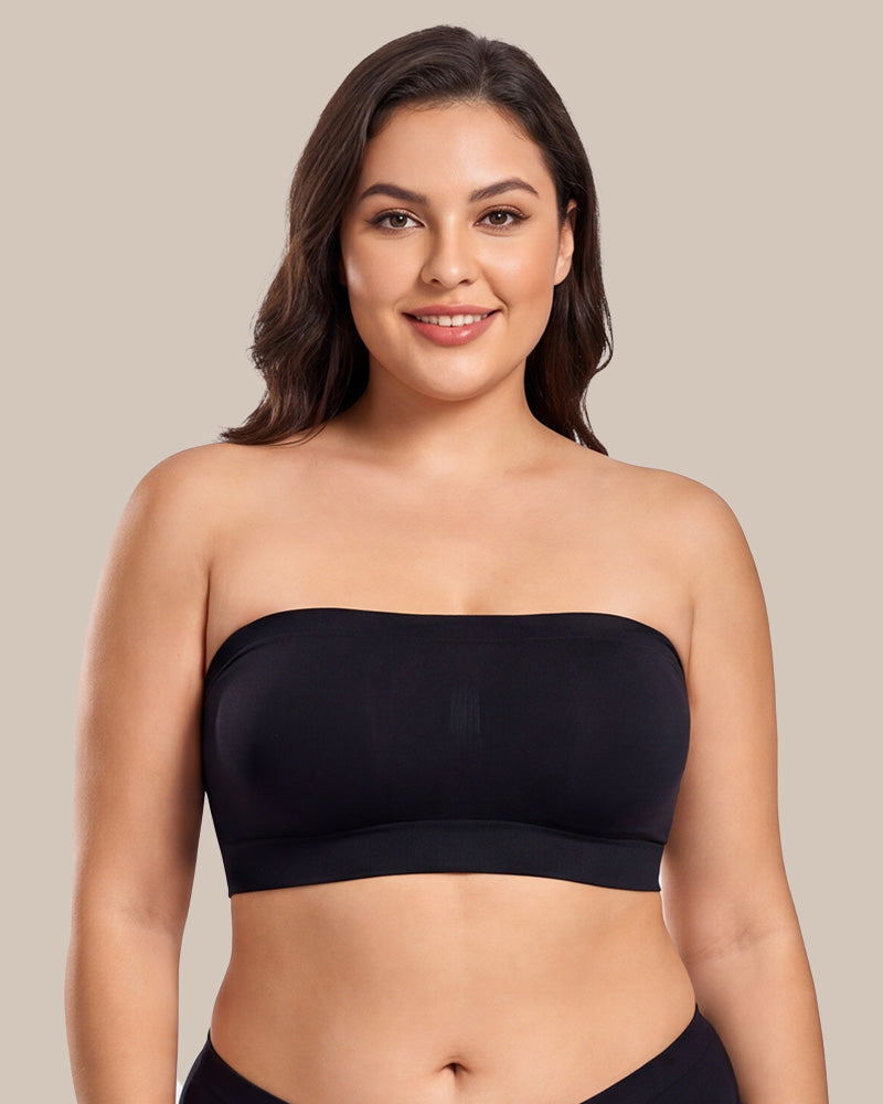 Stay‑Put Wireless Seamless Bandeau Bra