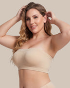 Stay‑Put Wireless Seamless Bandeau Bra