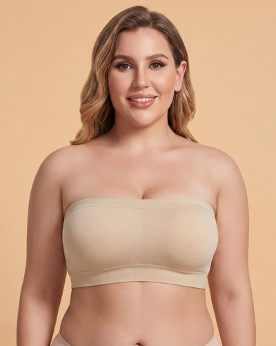 Stay‑Put Wireless Seamless Bandeau Bra