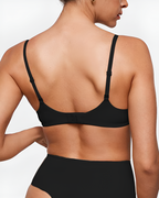 Unlined Underwire Plunge Balconette Bra