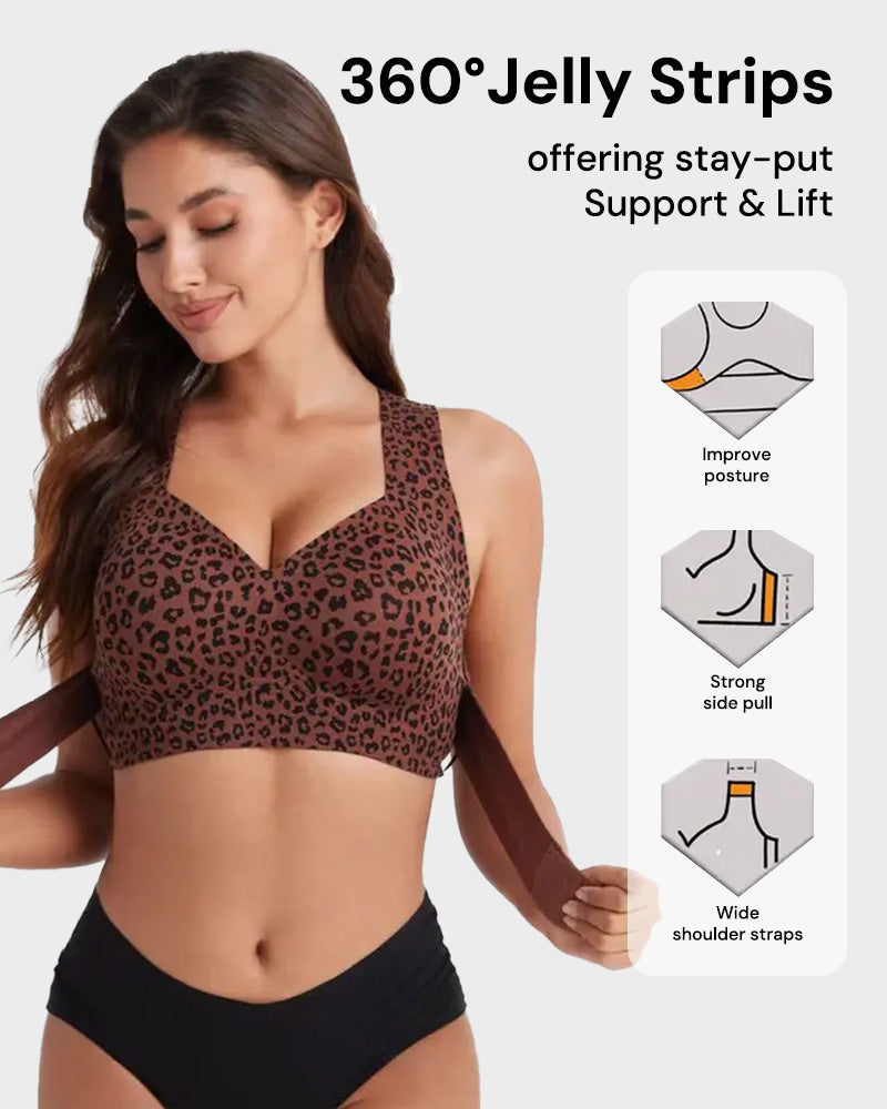 Wireless Front-Closure Posture Bra for Everyday Comfort