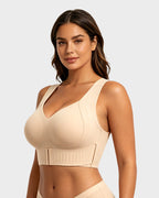 Wireless Front-Closure Posture Bra for Everyday Comfort