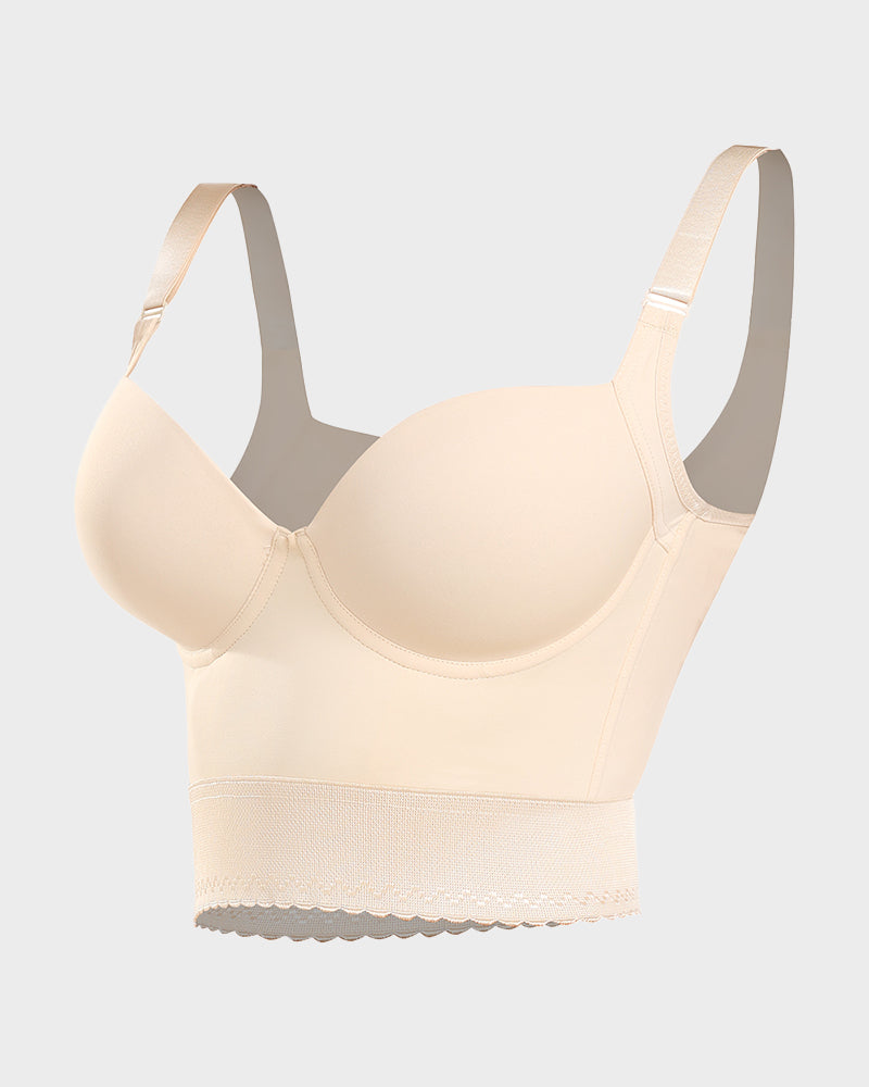 Sujetador push-up largo con moldeador incorporado