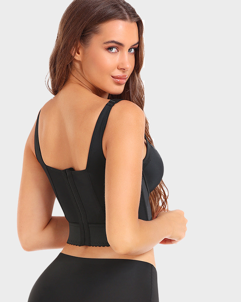 Sujetador push-up largo con moldeador incorporado