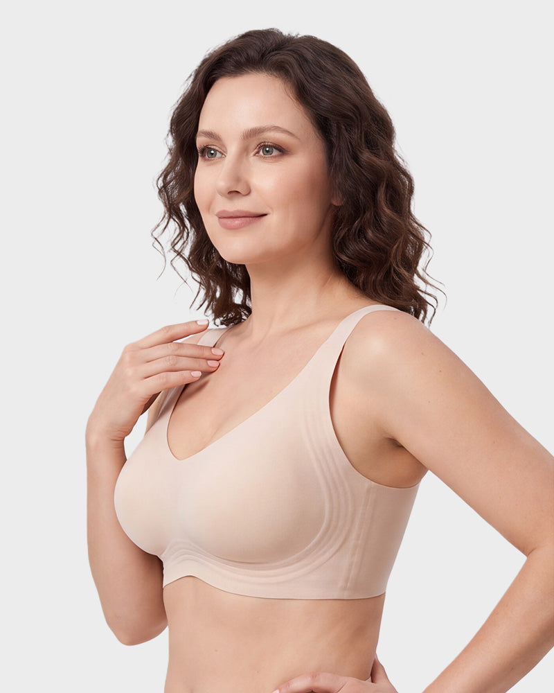 Comfortable Wireless Full Coverage Jelly Smoothing Bra