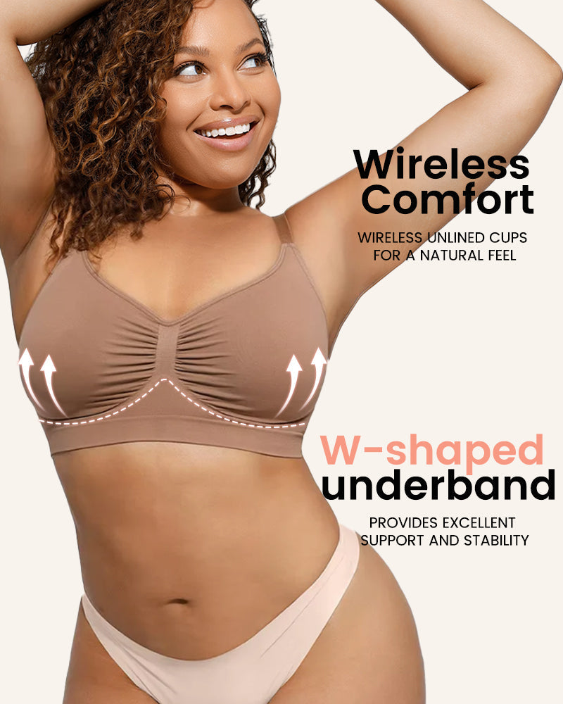 Women's Full Coverage Non-Padded Wireless Sculpt Bra