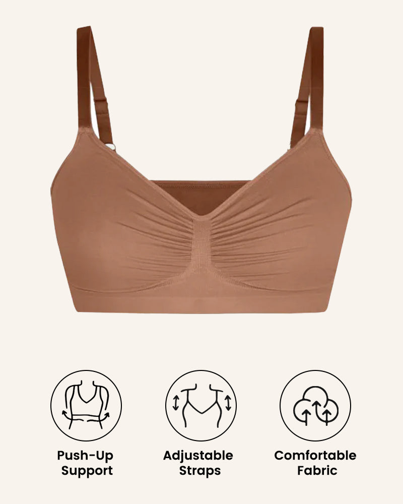 Women's Full Coverage Non-Padded Wireless Sculpt Bra